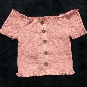 Ladies Off the Shoulder Crop Top Size XL